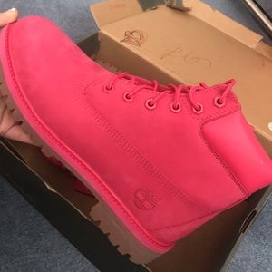 Pink Timberland Boots